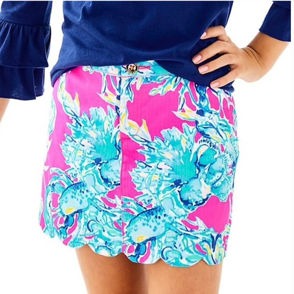 Lilly Pulitzer Other - Lilly Pulitzer lobsters in love scalloped skort